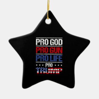 Ornement En Céramique Pro God Pro Gun Anti-avortement Pro Trump Election
