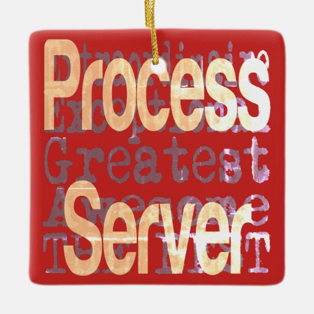 Ornement En Céramique Process Server Extraordinaire (Devant)