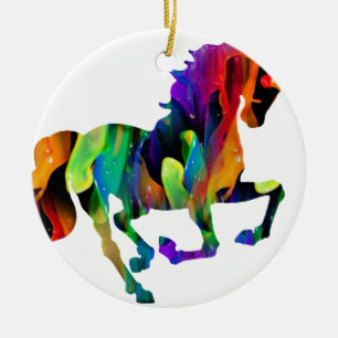 ORNEMENT EN CÉRAMIQUE PRODUITS MULTICOLORES DE LICORNE
