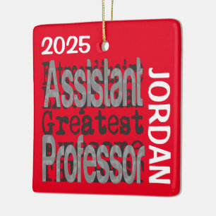 Ornement En Céramique Professeur adjoint Extraordinaire CUSTOM