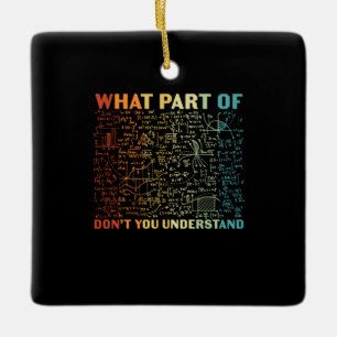 Ornement En Céramique Professeur De Mathématiques Quelle Partie Des Math