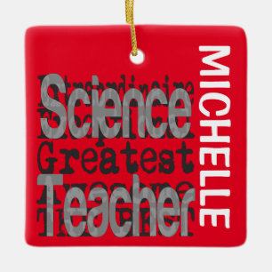 Ornement En Céramique Professeur de sciences Extraordinaire CUSTOM
