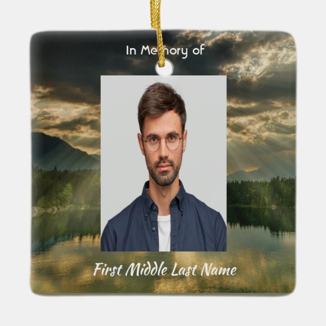 Ornement En Céramique Psalm 23 Celebration of Life Service  (Devant)