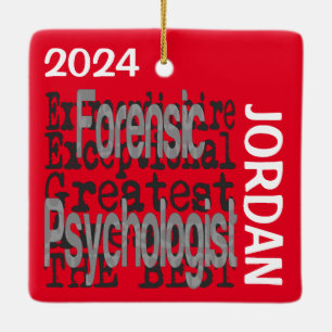 Ornement En Céramique Psychologue médico-légal Extraordinaire PERSONNALI