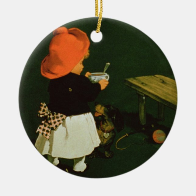 Ornement En Céramique Publicité par affichage pour le 'malt Coffee de (Devant)