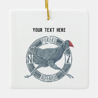 Ornement En Céramique Pukeko NZ bird