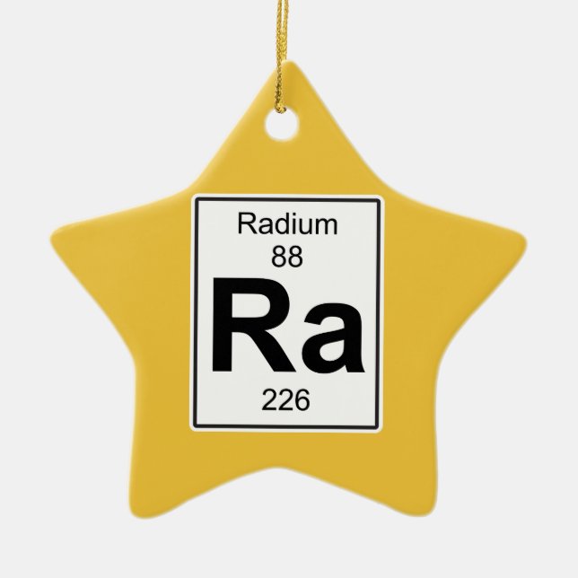 Ornement En Céramique Ra - radium (Devant)