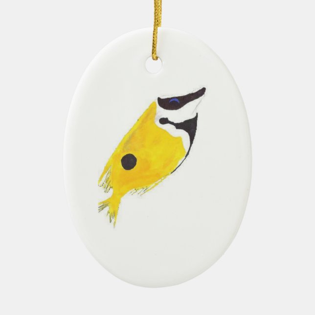 Ornement En Céramique Rabbitfish de Foxface (Devant)