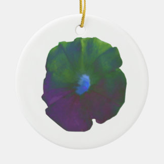 Ornement En Céramique Rainbow Petunia Custom Birthday