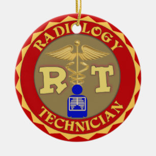 ORNEMENT EN CÉRAMIQUE RAYON X D'ORNEMENT DE NOËL DE TECHNICIEN DE