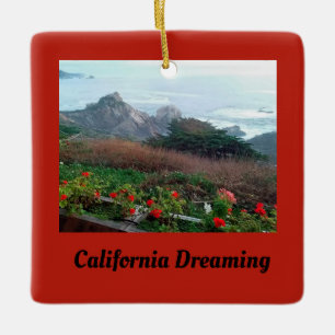 Ornement En Céramique Red Coastal de Rocky Point en Californie