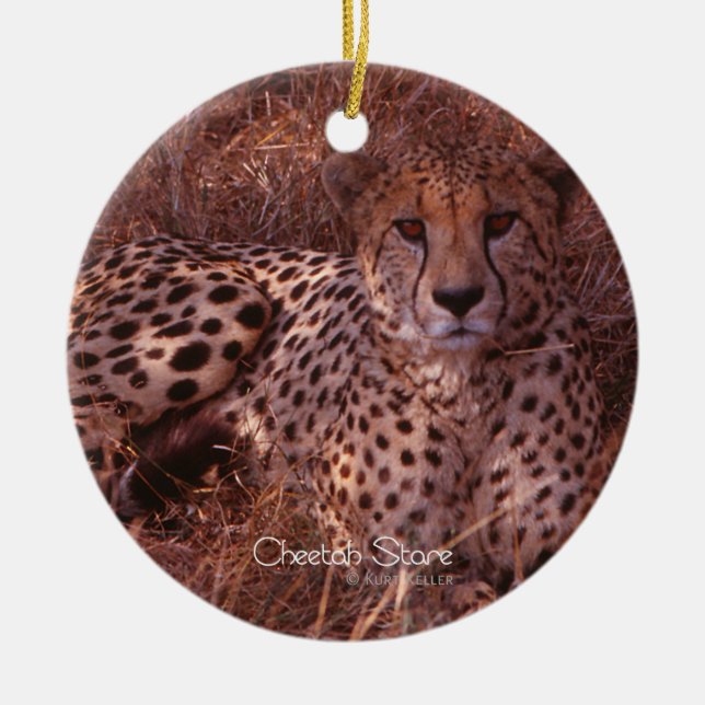 Ornement En Céramique Regard du guépard (Devant)