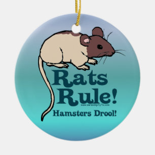 Ornement En Céramique Règle de rats !