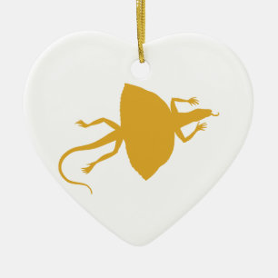 Ornement En Céramique Reptile jaune