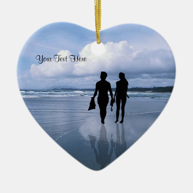 Ornement En Céramique Ressacs et plage spectaculaires (Devant)