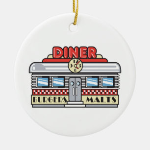 Ornement En Céramique retro diner design
