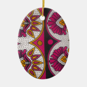 Ornement En Céramique Retro Hakuna Matata Apparel designer cadeau Mercha