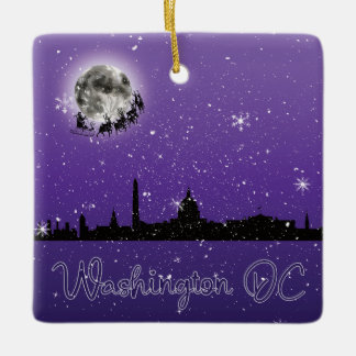 Ornement En Céramique Réveillon de Noël à Washington DC