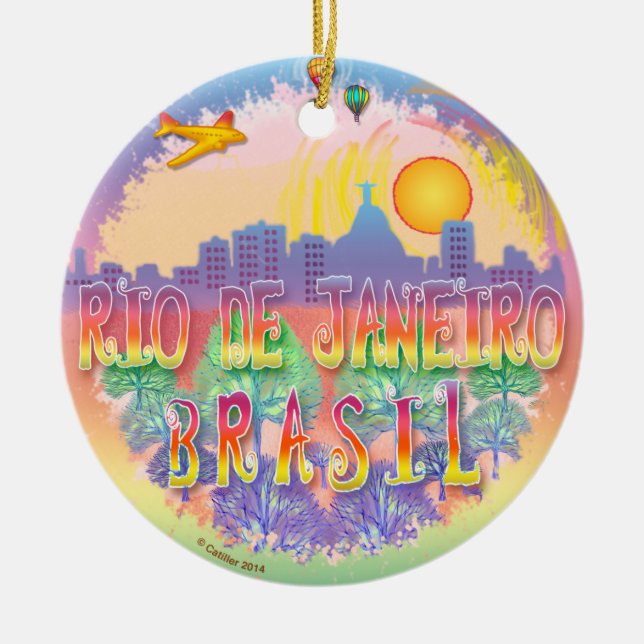 Ornement En Céramique Rio (Devant)