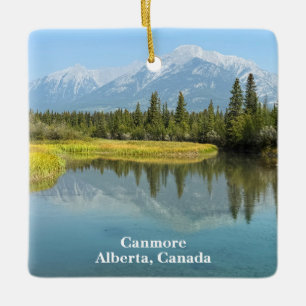 Ornement En Céramique Rivière Bow à Canmore Canada