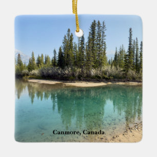 Ornement En Céramique Rivière Bow à Canmore Canada