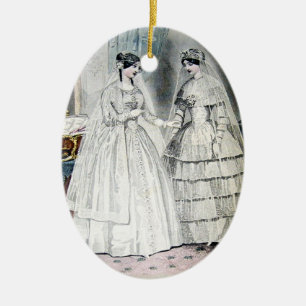 Ornement En Céramique Robe Mariage vintage