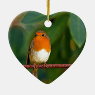 Ornement En Céramique Robin de Noël