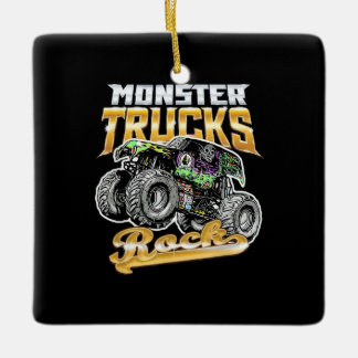 Ornement En Céramique Rocher Monster Truck