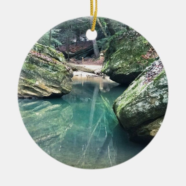 Ornement En Céramique Rochers de collines de Hocking (Devant)