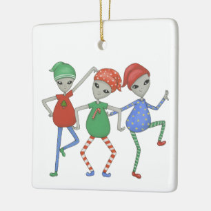 Ornement En Céramique Rock Alien pour Noël #2