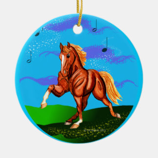 Ornement En Céramique Rockin à l'ornement de plain-pied de marcheur de