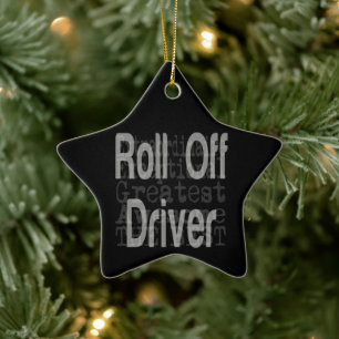Ornement En Céramique Roll Off Driver Extraordinaire