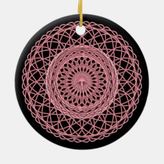 Ornement En Céramique Rose 1