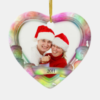 Ornement En Céramique Roses/photo de Love~