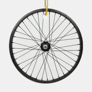 Ornement En Céramique roue de fil de bicyclette