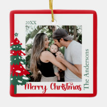 Rouge scandinave et vert une photo Joyeux Noël