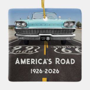 Ornement En Céramique Route 66 historique centenaire