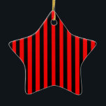 Ornement En Céramique Ruby Black<br><div class="desc">Ruby Black est un design simple de bandes noires et rouges qui convient à toutes les occasions et à tous les objets. Cette image est disponible sur une variété d'autres produits,  il suffit de cliquer sur le lien sous la photo près de "About this Design".</div>