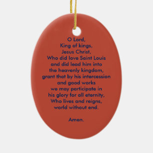 Ornement En Céramique Saint Louis IX le roi (PM 05)