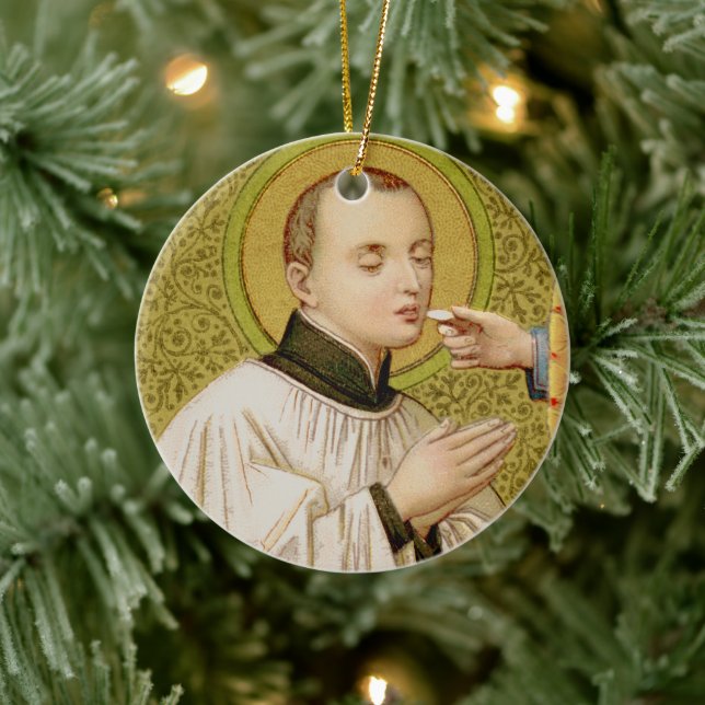 Ornement En Céramique Saint-Stanislaus à deux côtés (SNV 25) Cercle (Arbre)