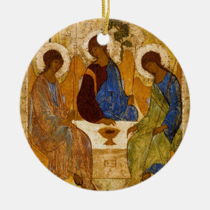 Ornement En Céramique Sainte Trinité Icon Rublev Byzantine Catholique Ca