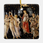 Ornement En Céramique Sandro Botticelli - La Primavera<br><div class="desc">La Primavera - Sandro Botticelli ,  1482</div>