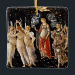 Ornement En Céramique Sandro Botticelli - La Primavera<br><div class="desc">La Primavera - Sandro Botticelli ,  1482</div>