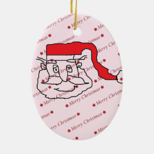 Ornement En Céramique Santa Claus