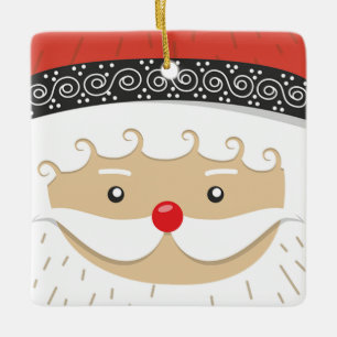 Ornement En Céramique Santa Claus