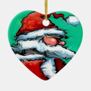 Ornement En Céramique Santa Claus