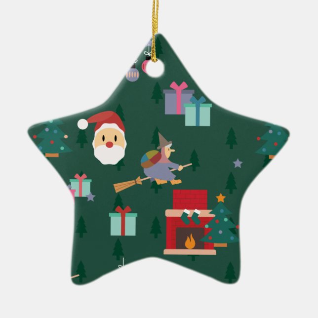 Ornement En Céramique santa claus befana (Devant)