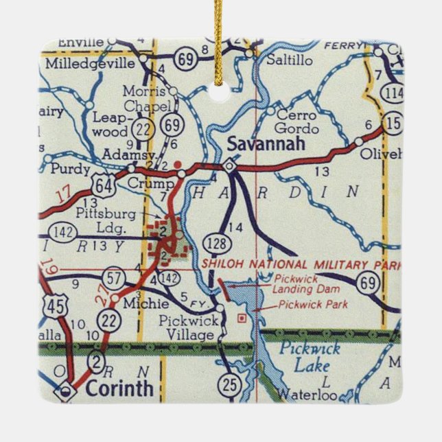 Ornement En Céramique Savannah TN (Dos)