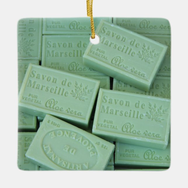 Ornement En Céramique Savon de Provence (Devant)