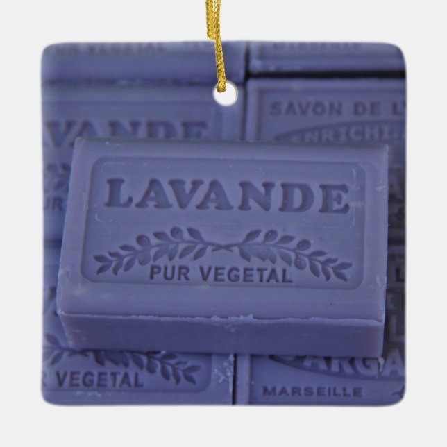 Ornement En Céramique Savon de Provence (Devant)